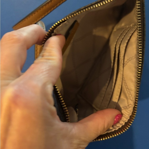 Michael Kors Dark Brown Logo Wristlet - Picture 4 of 5
